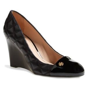 Authentic Tory Burch Quilted Wedge